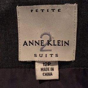 Anne Klein gray suit